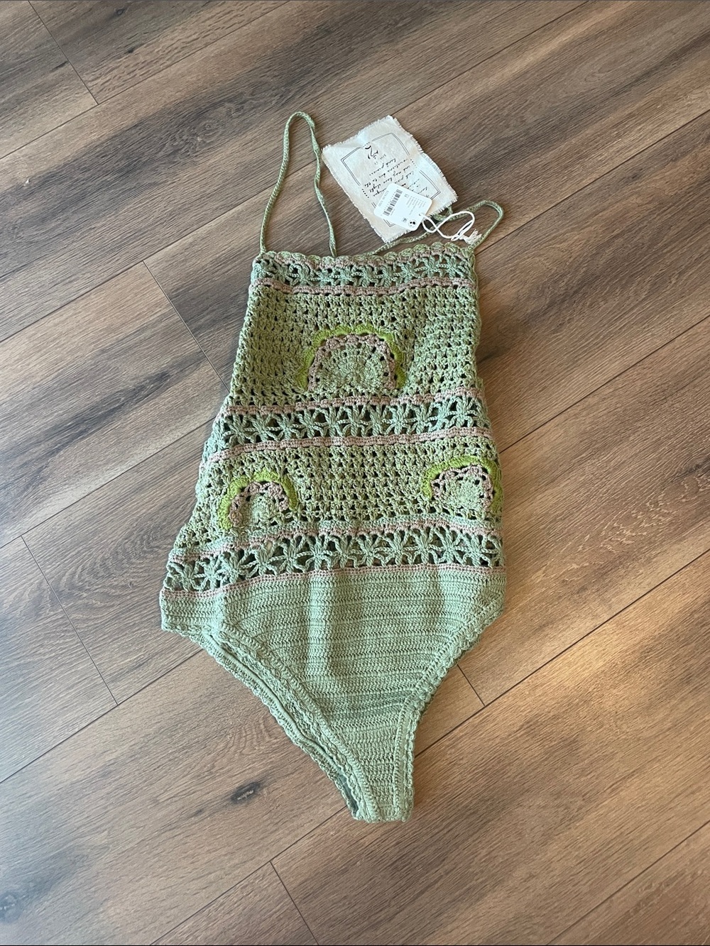 Free People Bali Secrets Garden Crochet Bodysuit - Picture 2 of 4